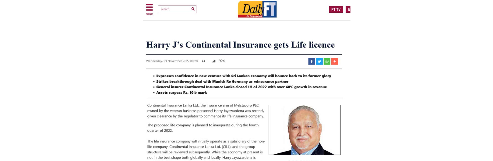 Continental Lanka Life Insurance